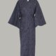 kimono Asanoha, lang, blå, udført 100% bomuld
