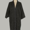 kimono Chidori, 3/4 lang, sort, udført i 100% bomuld