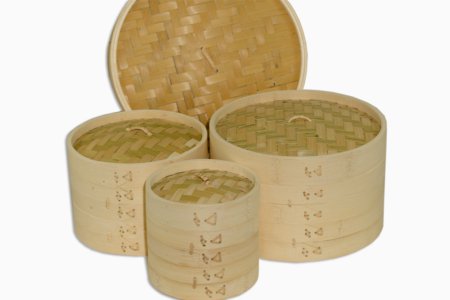 asiatisk dampkoger i bambus