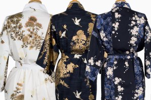 Den Kinesiske Butik importerer selv kvalitetskimono i silke, bomuld eller satin, i klassiske mønstre og materialer
